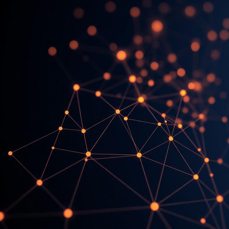 Abstract network of copper nodes and connections representing the Enterprise Context Fabric